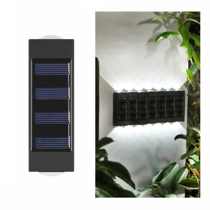 2LED NiMH Solar Wall Lamp Outdoor Waterproof Up And Down Double-headed Spotlights(White Light) by buy2fix