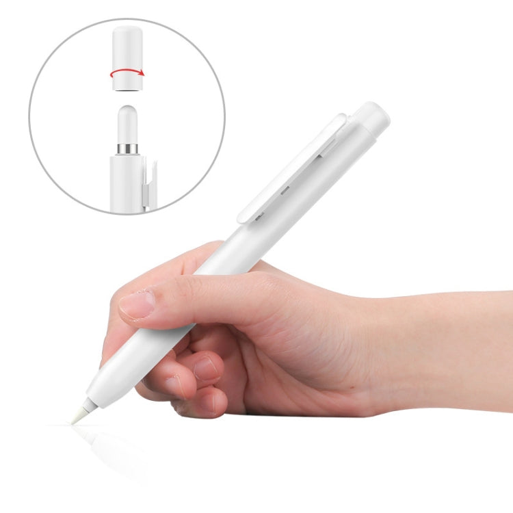 Automatic Retractable Stylus Pen Case For Apple Pencil 1(White) by buy2fix