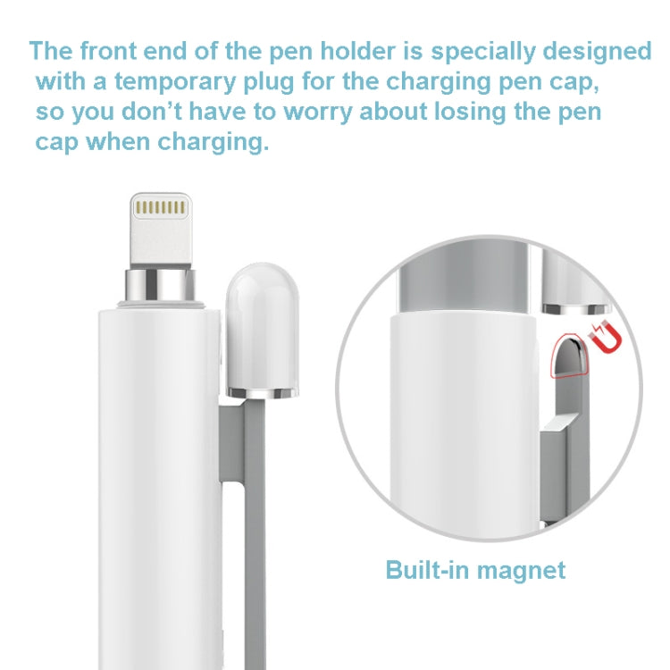 Automatic Retractable Stylus Pen Case For Apple Pencil 1(White) by buy2fix