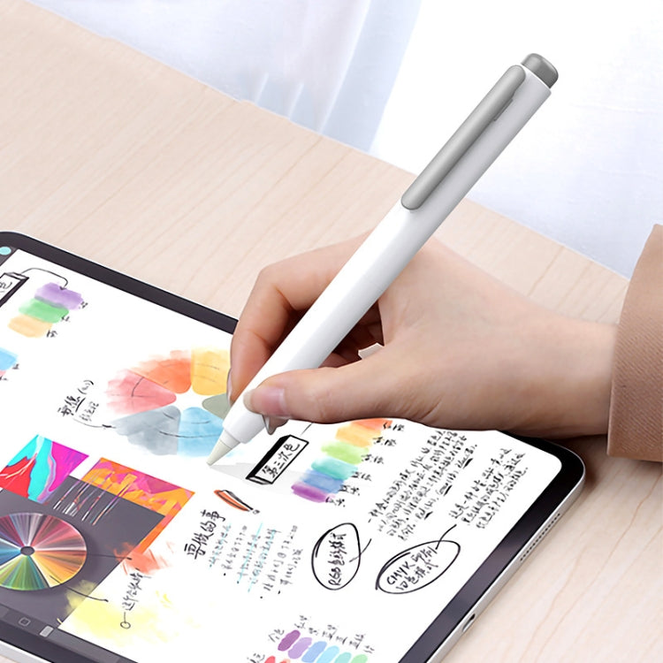 Automatic Retractable Stylus Pen Case For Apple Pencil 1(White) by buy2fix