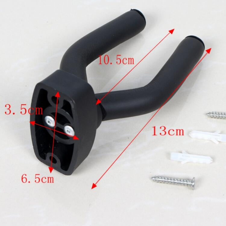 3 PCS Guitar Short Hook Wall Metal Hanger(Black) - String Instrument Accessories by buy2fix | Online Shopping UK | buy2fix