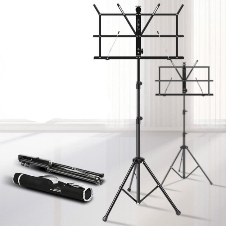 Portable Folding  Lifted and Thickened Piano Stand Guzheng Guitar Home Music Stand(Black Yellow) - String Instrument Accessories by buy2fix | Online Shopping UK | buy2fix