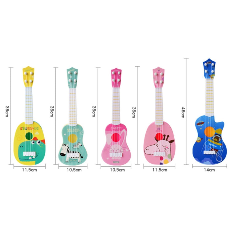 Pink Giraffe Small Simulation Musical Instrument Mini Four Strings Playable Ukulele Early Childhood Education Music Toy - String Instrument Accessories by buy2fix | Online Shopping UK | buy2fix