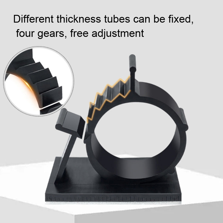 100 PCS Y-2225 Adjustable Self-Adhesive Wire Fixing Cable Organizer (Black) by buy2fix