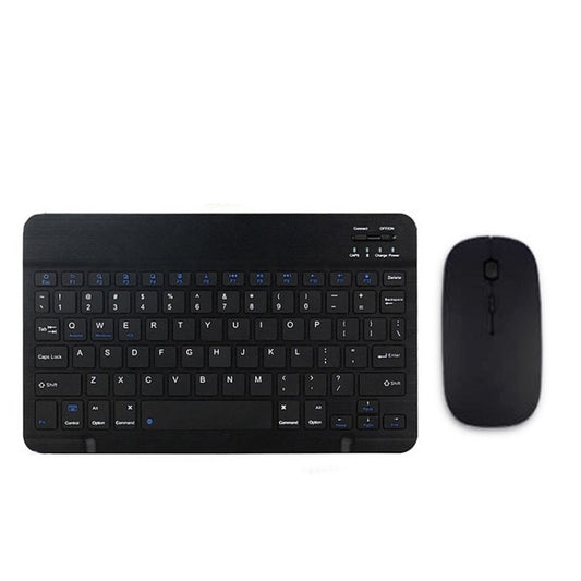 YS-001 9.7-10.1 Inch Tablets Phones Universal Mini Wireless Bluetooth Keyboard, Style:with Bluetooth Mouse(Black) by buy2fix