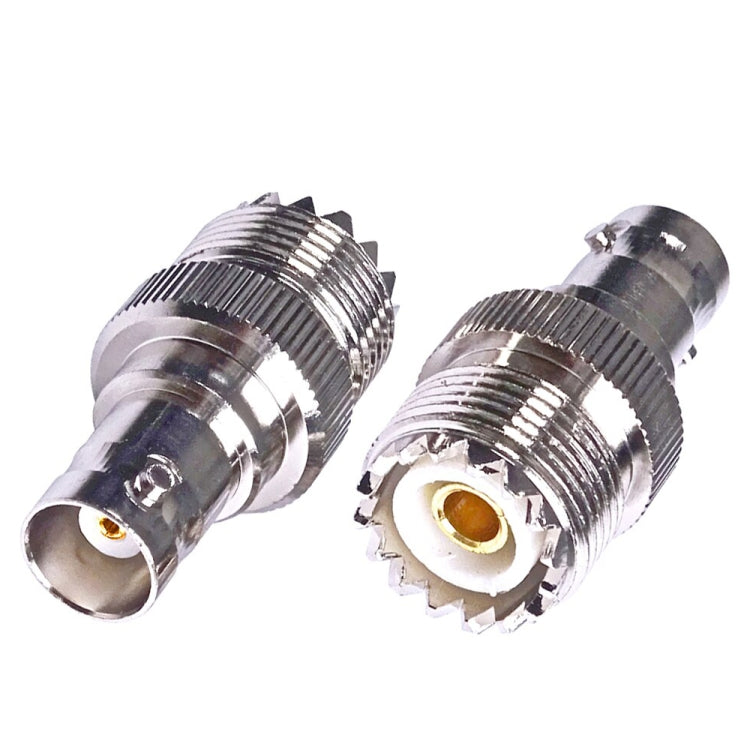 BNC Female Jack To UHF PL-259 Female Straight Type RF Coax Adapter Connector by buy2fix