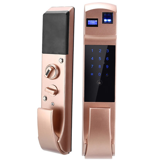 Fully Automatic Fingerprint Password Lock Intelligent Anti-theft Home Electronic Credit Card Automatic Unlock and Mute APP - Door Lock by buy2fix | Online Shopping UK | buy2fix
