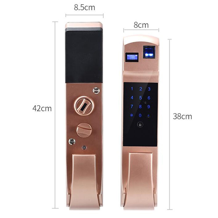 Fully Automatic Fingerprint Password Lock Intelligent Anti-theft Home Electronic Credit Card Automatic Unlock and Mute APP - Door Lock by buy2fix | Online Shopping UK | buy2fix