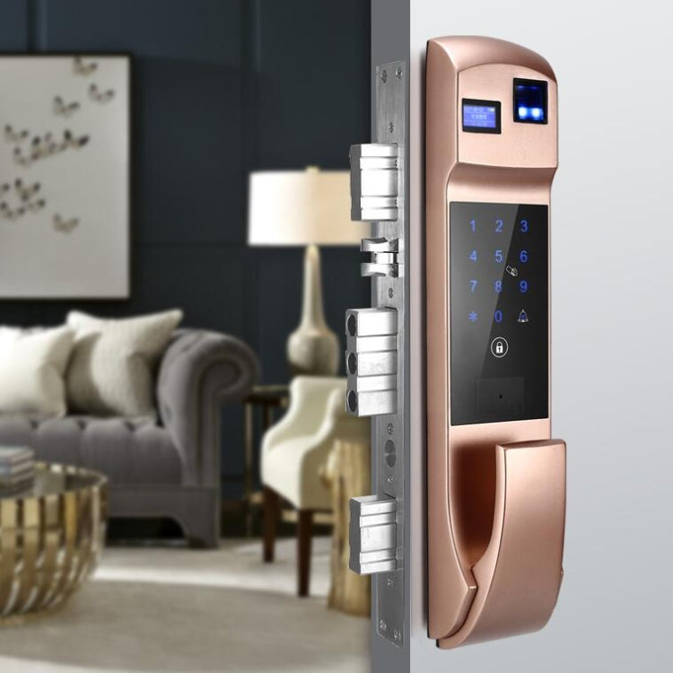 Fully Automatic Fingerprint Password Lock Intelligent Anti-theft Home Electronic Credit Card Automatic Unlock and Mute APP - Door Lock by buy2fix | Online Shopping UK | buy2fix