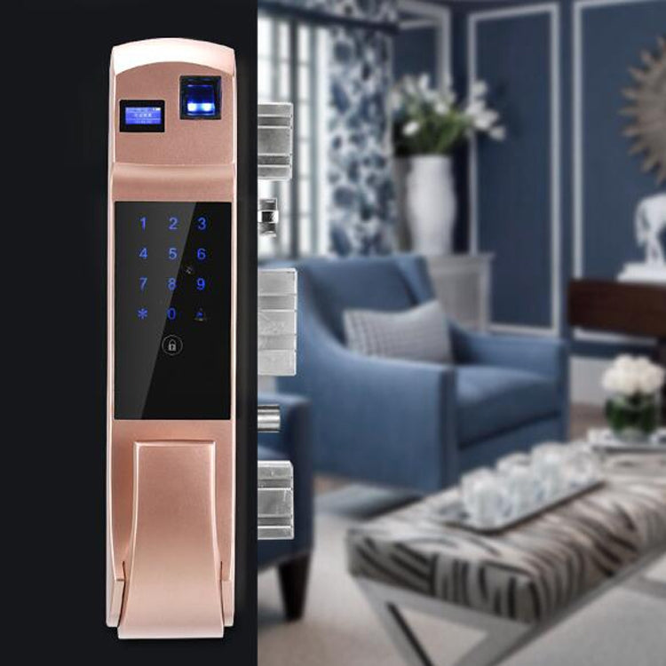 Fully Automatic Fingerprint Password Lock Intelligent Anti-theft Home Electronic Credit Card Automatic Unlock and Mute APP - Door Lock by buy2fix | Online Shopping UK | buy2fix
