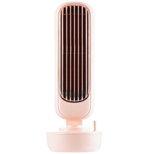Retro Humidification Tower Fan USB Leafless Fan Water Cooling Spray Humidification Desktop Fan Cooler(Pink) - Electric Fans by buy2fix | Online Shopping UK | buy2fix