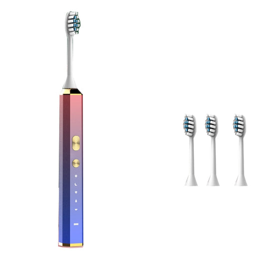 V6 Adult Magnetic Levitation Sonic Household Smart Electric Toothbrush Couple Soft Toothbrush, Style: Charge Model(Magic Blue)