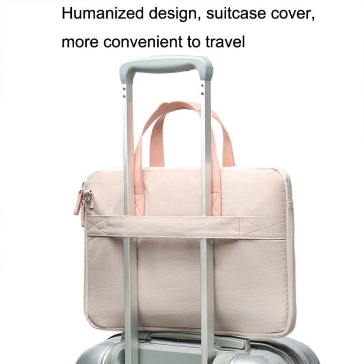 For MacBook 15.6-16.1 Inches MAHOO 10188 Ultra-Thin Hand Computer Bag Messenger Laptop Bag, Color:Gray+Gray Mouse Pad by buy2fix