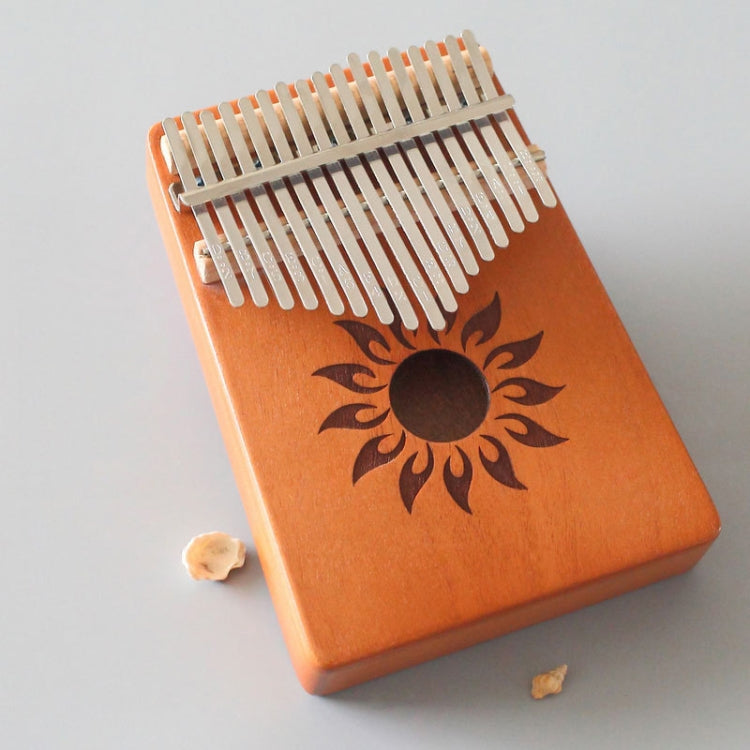 17-tone Kalimba Portable Thumb Piano, Style:Mahogany-Sun God - Keyboard Accessories by buy2fix | Online Shopping UK | buy2fix