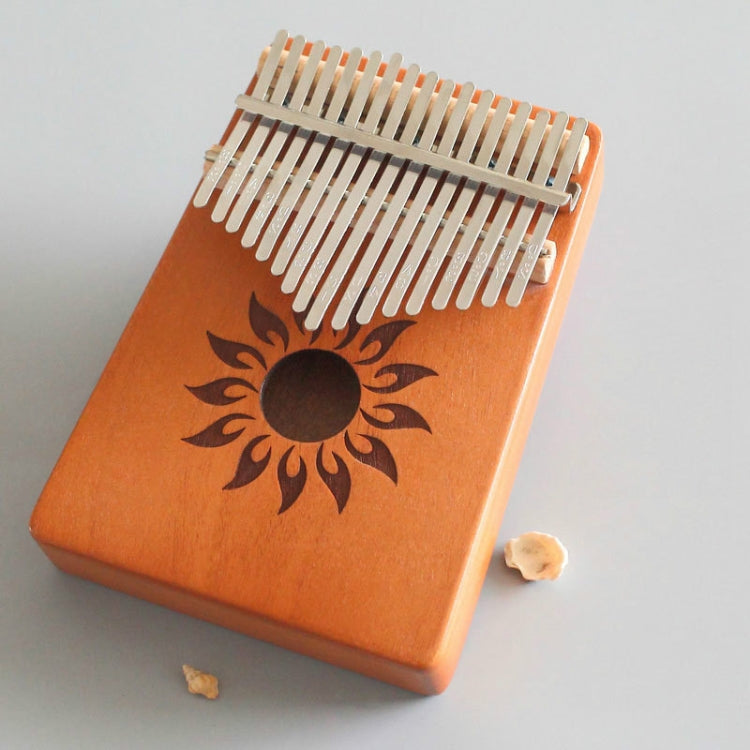17-tone Kalimba Portable Thumb Piano, Style:Mahogany-Sun God - Keyboard Accessories by buy2fix | Online Shopping UK | buy2fix