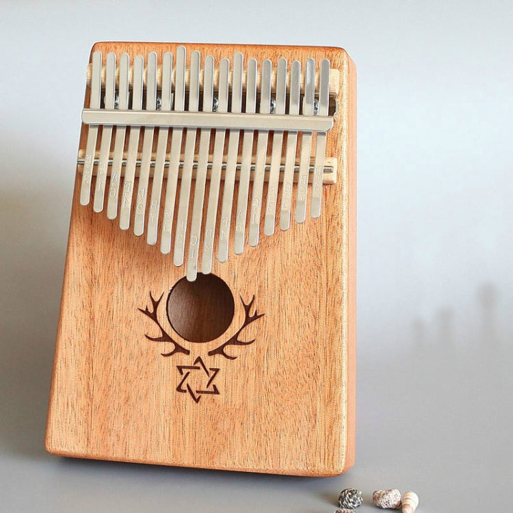 17-tone Kalimba Portable Thumb Piano, Style:Mahogany-Six-Pointed Star - Keyboard Accessories by buy2fix | Online Shopping UK | buy2fix