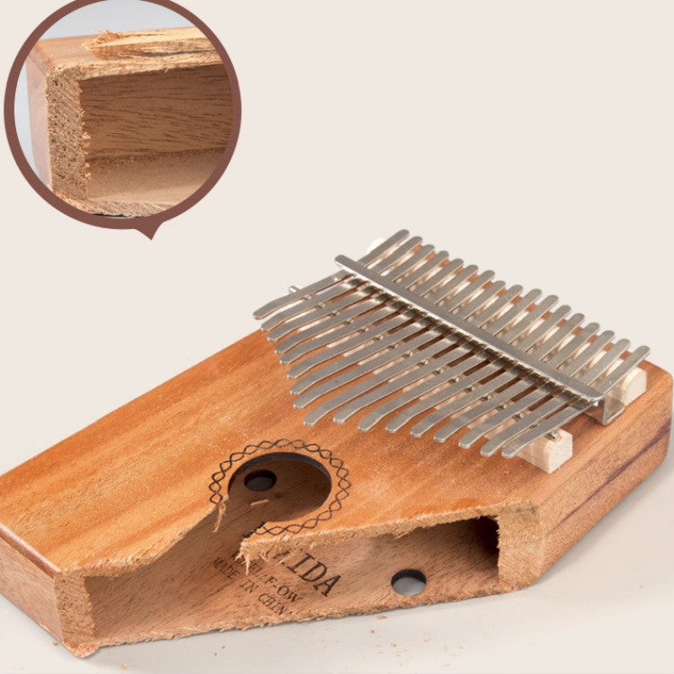 17-tone Kalimba Portable Thumb Piano, Style:Mahogany-Six-Pointed Star - Keyboard Accessories by buy2fix | Online Shopping UK | buy2fix