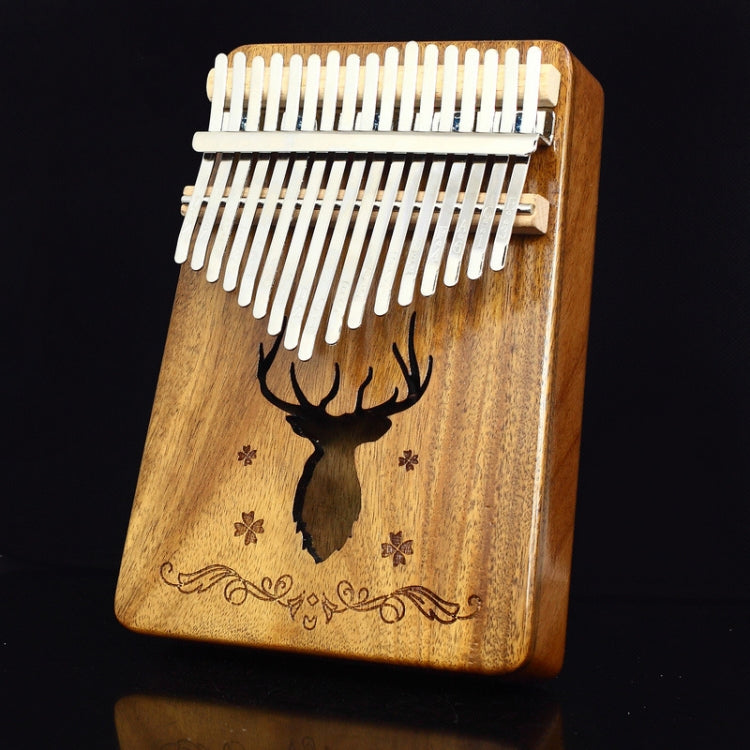 17-tone Kalimba Portable Thumb Piano, Style:Acacia-Classic Deer - Keyboard Accessories by buy2fix | Online Shopping UK | buy2fix