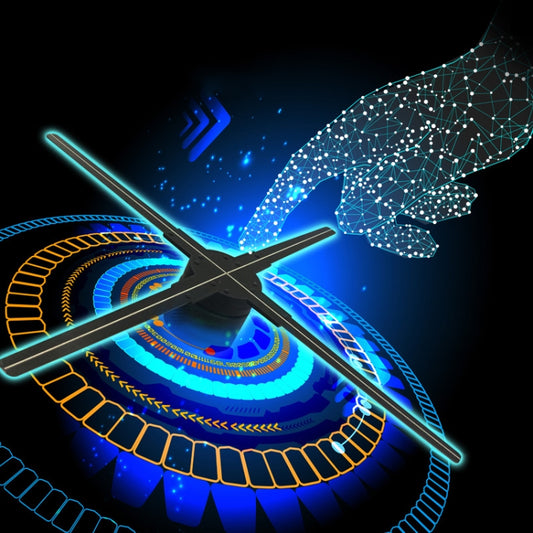 56CM KY-4 WIFI Holographic 3D Fan Shape LED Advertising Machine, Resolution: 1024 x 638 Pixels, Plug Type:US Plug - LED Projector by buy2fix | Online Shopping UK | buy2fix