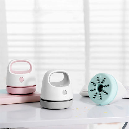 C502 Office Desktop Keyboard Cleaning Vacuum Cleaner USB Charging Mini Portable Car Vacuum Cleaner(Green) by buy2fix