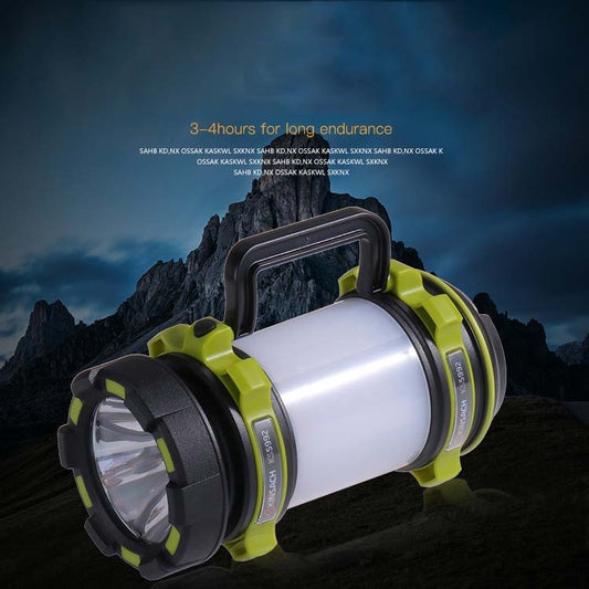 KINSACH Portable LED Searchlight Outdoor Rechargeable Multi-function Flashlight Camping Light(Green) by buy2fix