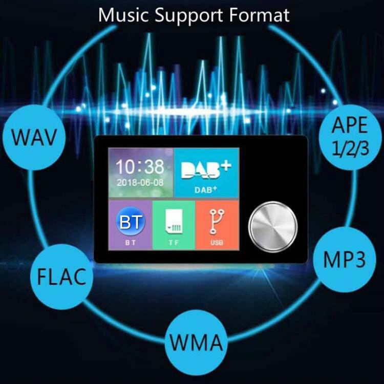 2.8 inch Car DAB+Digital Broadcasting Colorful Screen Receiver FM Forwarding AUX Output - Bluetooth Car Kits by buy2fix | Online Shopping UK | buy2fix
