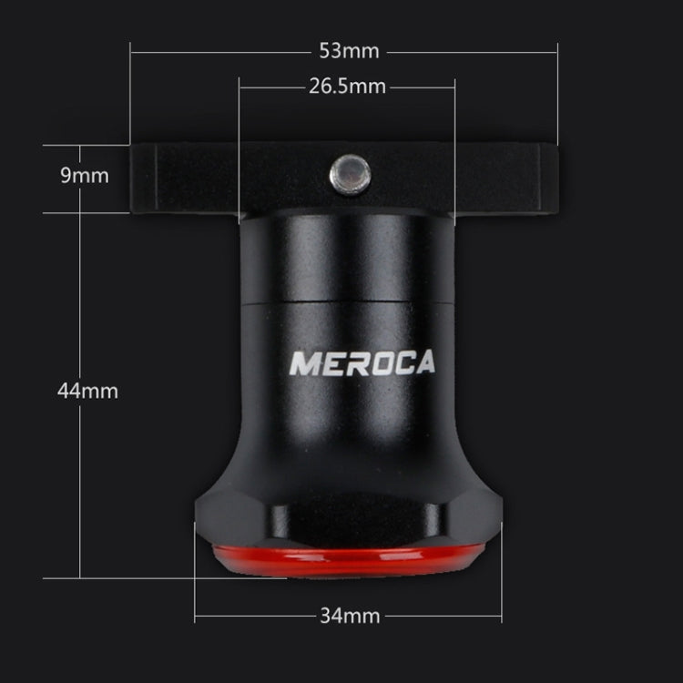 MEROCA MX2 Smart Sensor Brake Tail Light Mountain Bike Light USB Charging Road Bike Night Riding Tail Light, Color:Seat Cushion Installation Coloful by buy2fix