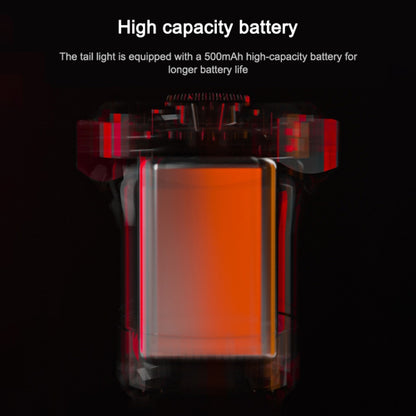 MEROCA MX2 Smart Sensor Brake Tail Light Mountain Bike Light USB Charging Road Bike Night Riding Tail Light, Color:Seat Cushion Installation Coloful by buy2fix