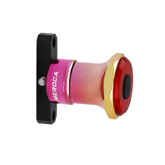 MEROCA MX2 Smart Sensor Brake Tail Light Mountain Bike Light USB Charging Road Bike Night Riding Tail Light, Color:Seat Cushion Installation Gold Pink by buy2fix
