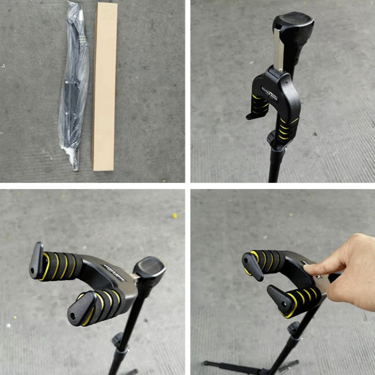 Gravity Self-locking Folding Vertical Pipa Bass Universal Guitar Stand - String Instrument Accessories by buy2fix | Online Shopping UK | buy2fix
