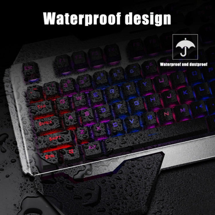 K680 Rechargeable Wireless Keyboard and Mouse Set(Black Mixed Color) by buy2fix
