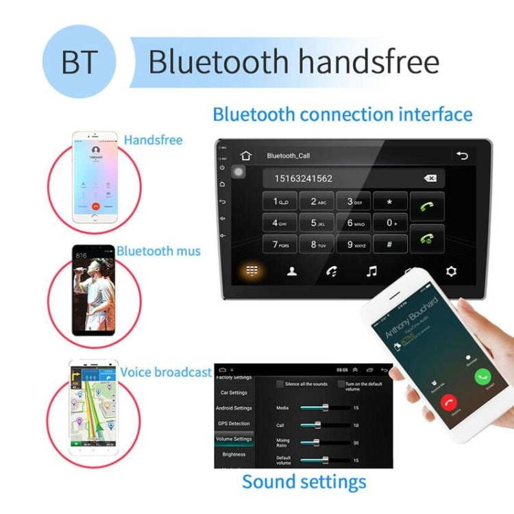 Universal Machine Android Smart Navigation Car Navigation DVD Reversing Video Integrated Machine, Size:10inch 2+32G, Specification:Standard+12 Lights Camera - Car DVD by buy2fix | Online Shopping UK | buy2fix