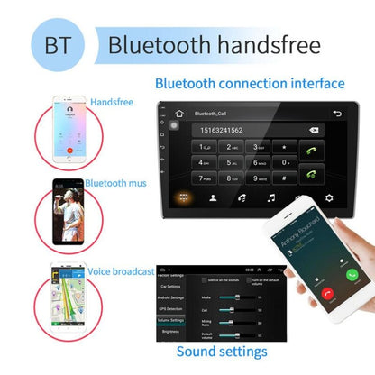 Universal Machine Android Smart Navigation Car Navigation DVD Reversing Video Integrated Machine, Size:10inch 2+32G, Specification:Standard+12 Lights Camera - Car DVD by buy2fix | Online Shopping UK | buy2fix