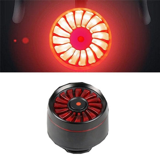 Bicycle Smart Sensor Brake Light USB Tail Light Warning Light(Black) by buy2fix