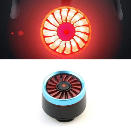 Bicycle Smart Sensor Brake Light USB Tail Light Warning Light(Blue) by buy2fix