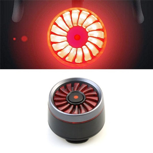 Bicycle Smart Sensor Brake Light USB Tail Light Warning Light(Titanium) by buy2fix