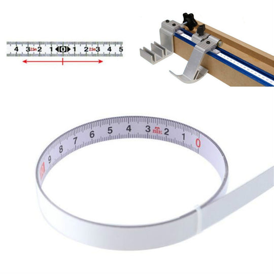 4m Sticky Scale Steel Ruler with Glue Scale Tape Measure Self-adhesive Ruler, Specification:Middle Point