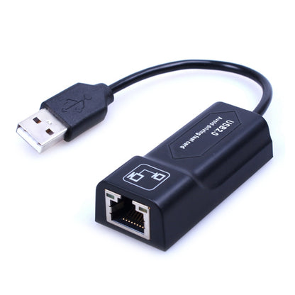 USB to RJ45 10/100 Mbps USB Ethernet Adapter Network card(Black) by buy2fix