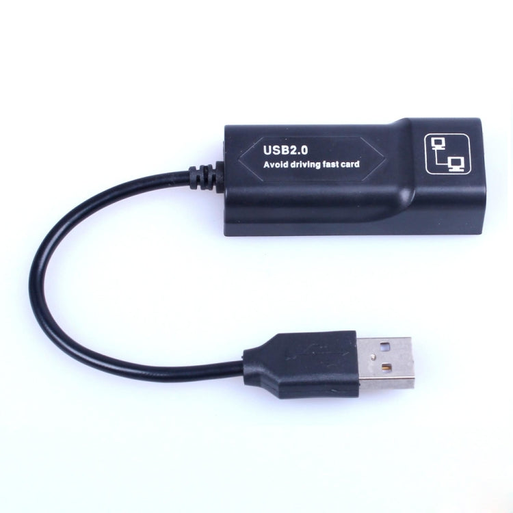 USB to RJ45 10/100 Mbps USB Ethernet Adapter Network card(Black) by buy2fix