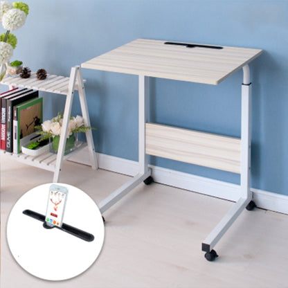 Removable Laptop Desk Lazy Bed Study Desk Bedside Computer Desk, Size：60x40cm(Black Walnut) - Tables by buy2fix | Online Shopping UK | buy2fix
