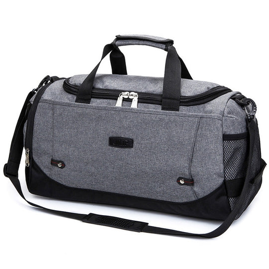 Mens / Ladies Large Capacity Travel Bags Portable Multifunctional Handbag(Gray)