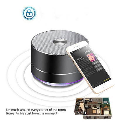Portable Wireless Bluetooth Speaker Stereo LED Speakers with Built-in Mic MP3 MINI Subwoof Smart Column Loudspeaker - Desktop Speaker by buy2fix | Online Shopping UK | buy2fix
