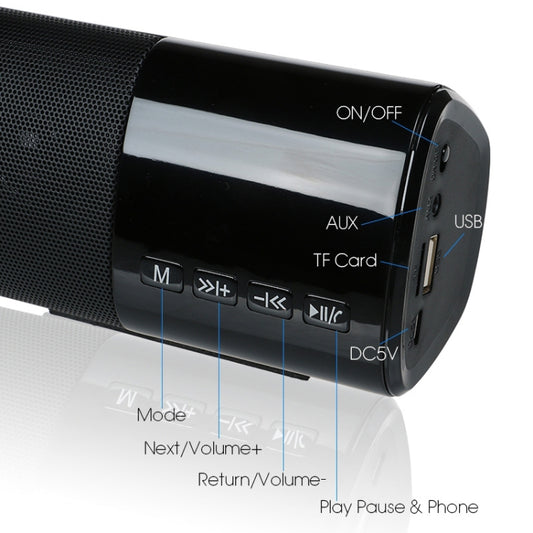 TOPROAD High Power 10W HIFI Portable Wireless Bluetooth Speaker Stereo Soundbar TF FM USB Subwoofer Column for Computer TV Phone(Blue) - Desktop Speaker by TOPROAD | Online Shopping UK | buy2fix