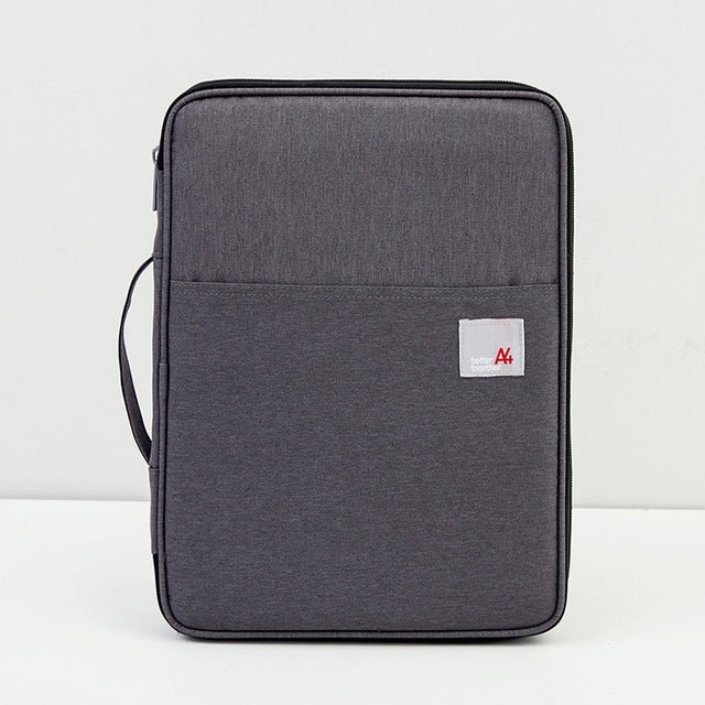 Multi-functional A4 Document Bags Portable Waterproof Oxford Cloth Storage Bag for Notebooks，Size: 33cm*24*3.5cm(Dark Gray) - Other by buy2fix | Online Shopping UK | buy2fix