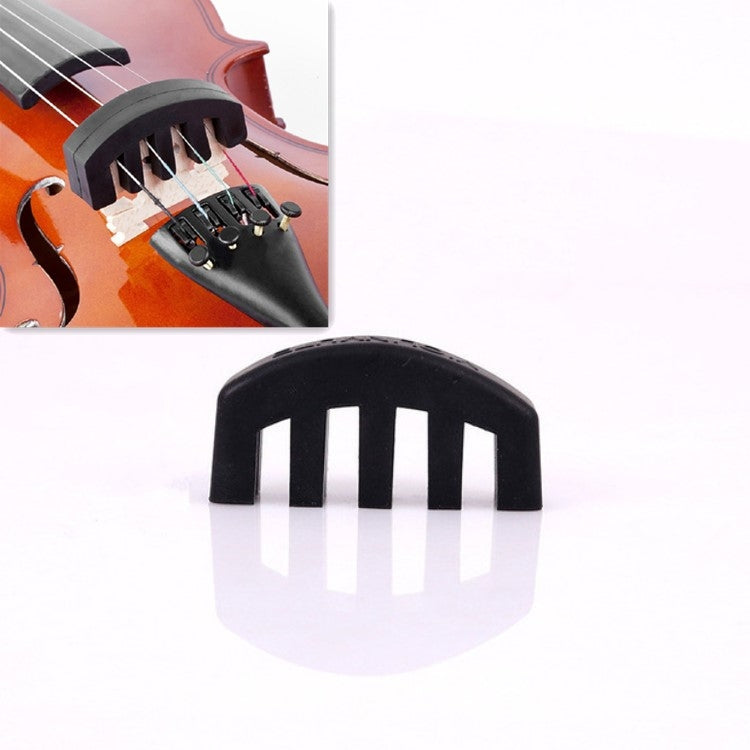 10 PCS Silicone Silencer Mute Equipment Sourdine for Violin(Black) - String Instrument Accessories by buy2fix | Online Shopping UK | buy2fix