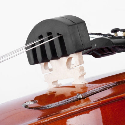 10 PCS Silicone Silencer Mute Equipment Sourdine for Violin(Black) - String Instrument Accessories by buy2fix | Online Shopping UK | buy2fix