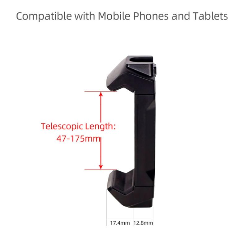 Live Broadcast Tripod Mount Phone Clamp with 1/4 inch Screw Holes & Cold Shoe Base - Other Accessories by buy2fix | Online Shopping UK | buy2fix