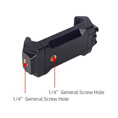Live Broadcast Tripod Mount Phone Clamp with 1/4 inch Screw Holes & Cold Shoe Base - Other Accessories by buy2fix | Online Shopping UK | buy2fix