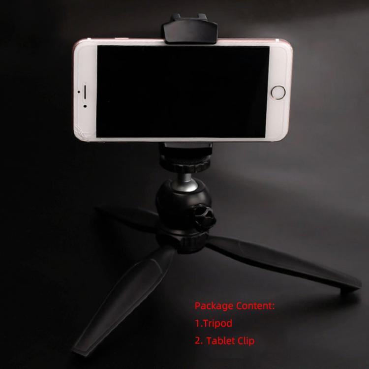 Live Broadcast Tripod Mount Phone Clamp with 1/4 inch Screw Holes & Cold Shoe Base - Other Accessories by buy2fix | Online Shopping UK | buy2fix