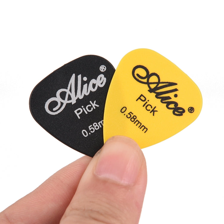 Alice 50 PCS ABS Electric Guitar Picks, Random Color Delivery, Surface:Mirror, Size:0.81mm - String Instrument Accessories by Alice | Online Shopping UK | buy2fix